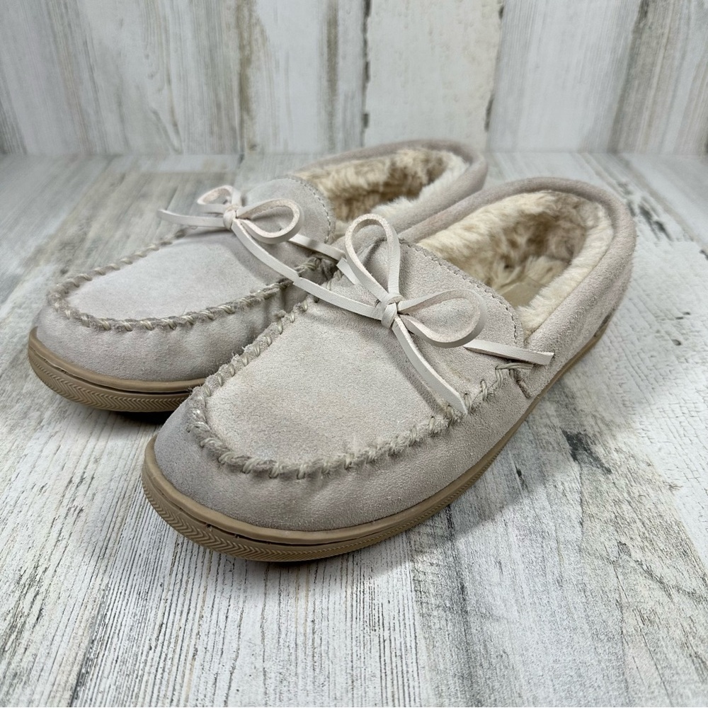 MySlipper Women's Moccasin Slippers by‎ MyPillow in Beach Beige #529
